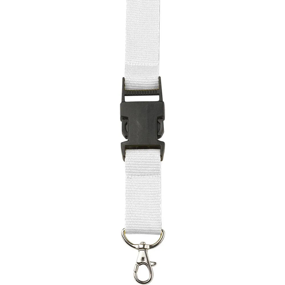 lanyard karabijnhaak kunststof wit 184161