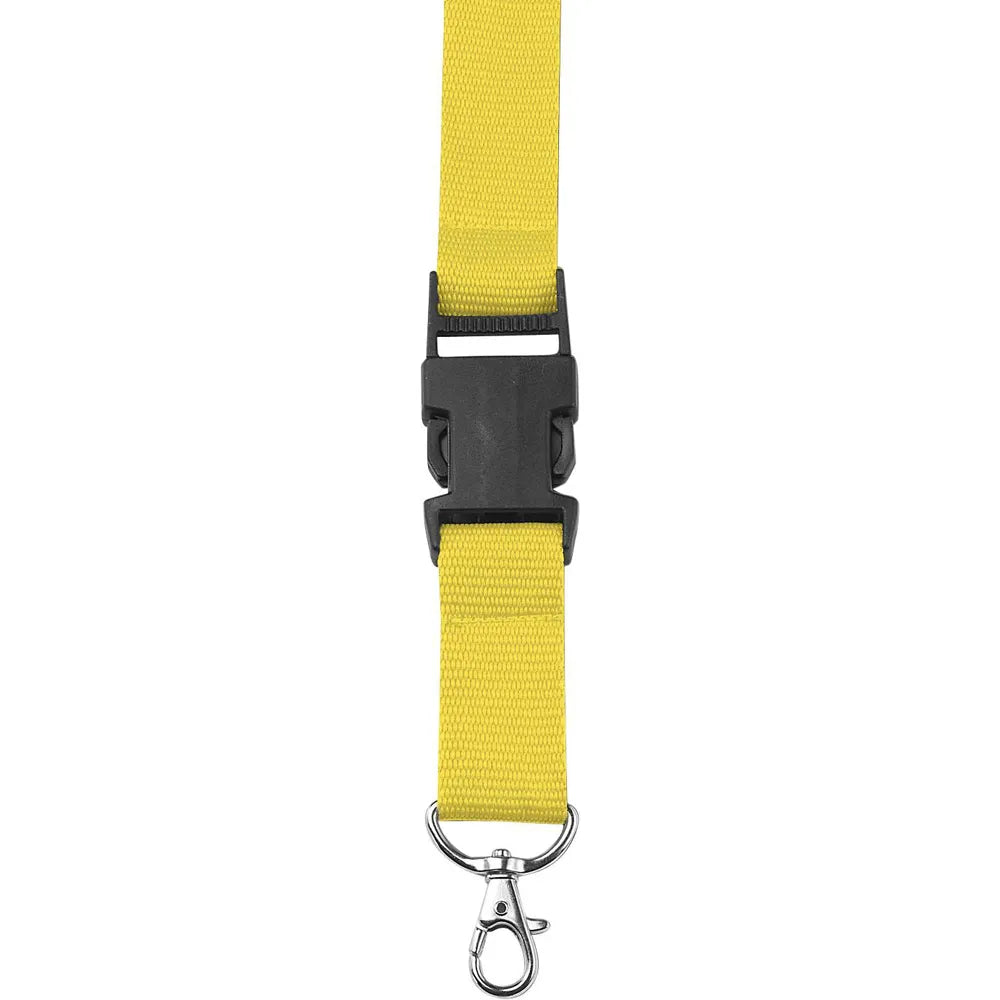 Lanyard met karabijnhaak en veiligheidssluiting, Geel - 184161