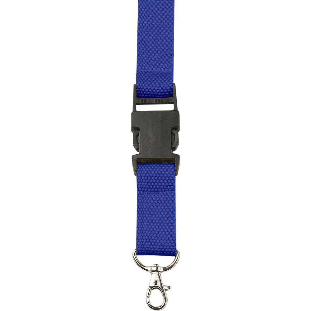 Lanyard met karabijnhaak en veiligheidssluiting, Kobaltblauw - 184161