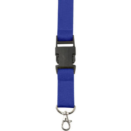 Lanyard met karabijnhaak en veiligheidssluiting, Kobaltblauw - 184161