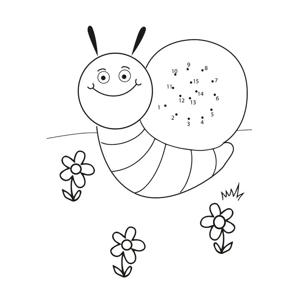 kinder kleurboek a5 16 kleurplaten tekening van een slak 184598