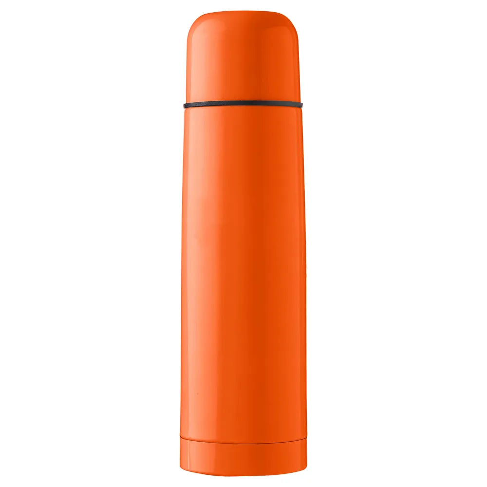 Dubbelwandige thermosfles 0,5 liter van RVS met vacuümisolatie, Oranje - 184617
