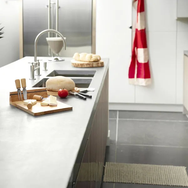 5-delige kaasset met houten kaasplank en magneetstrip sfeerbeeld, Beige - 184657
