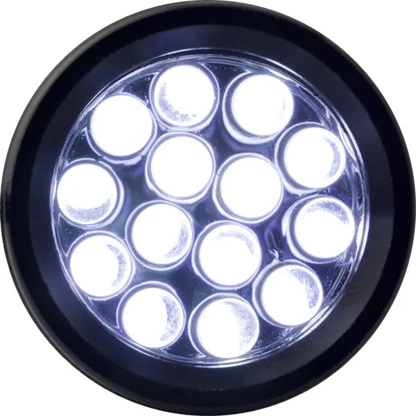 Zaklamp aluminium 14 led lampjes 184837