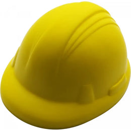 Anti-stressfiguur in de vorm van een bouwhelm, Geel - 185091