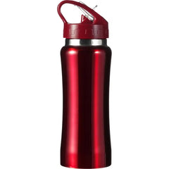 Sensio Serena RVS Drinkfles 600 ml – Met Snelsluiting & Drinktuit - Rood