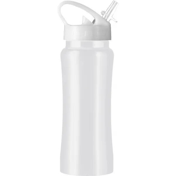 Sensio serena RVS drinkfles 600 ml met snelsluiting en drinktuit, Wit - 185233