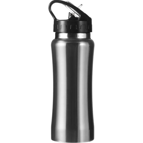 Sensio serena RVS drinkfles 600 ml met snelsluiting en drinktuit, Zilver - 185233