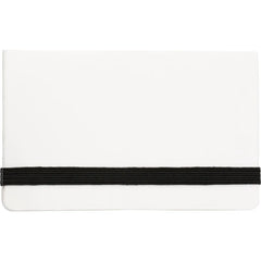 Kartonnen memoboekje met plakbriefjes en kaarthouder – Wit