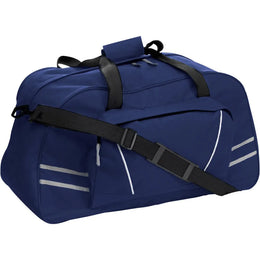 Polyester sport-/reistas (600d) met reflectiestrepen, Blauw - 185689