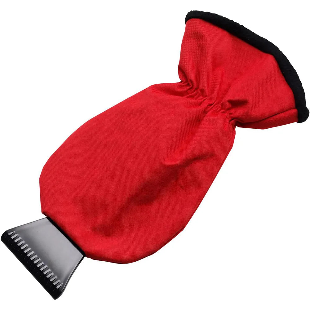 ABS ijskrabber ashton met fleece gevoerde polyester want, Rood - 185807