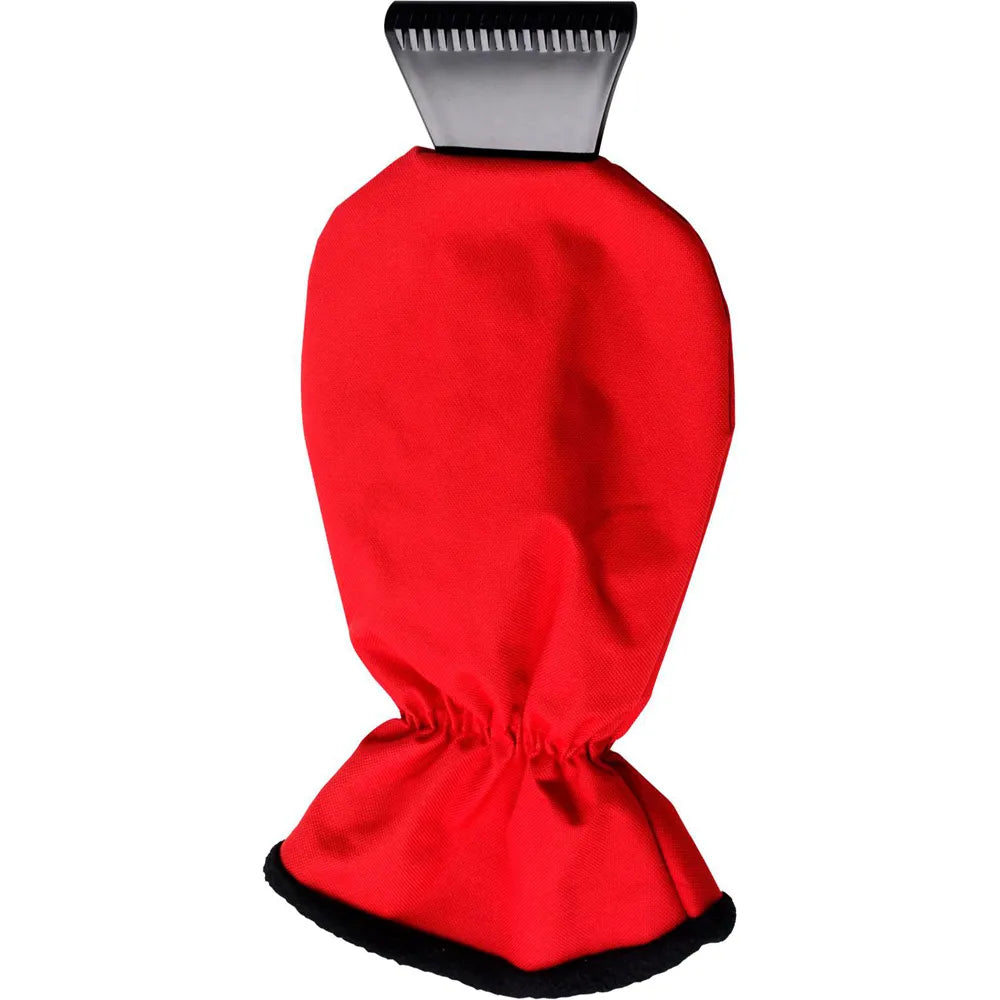 ABS ijskrabber ashton met fleece gevoerde polyester want, Rood - 185807