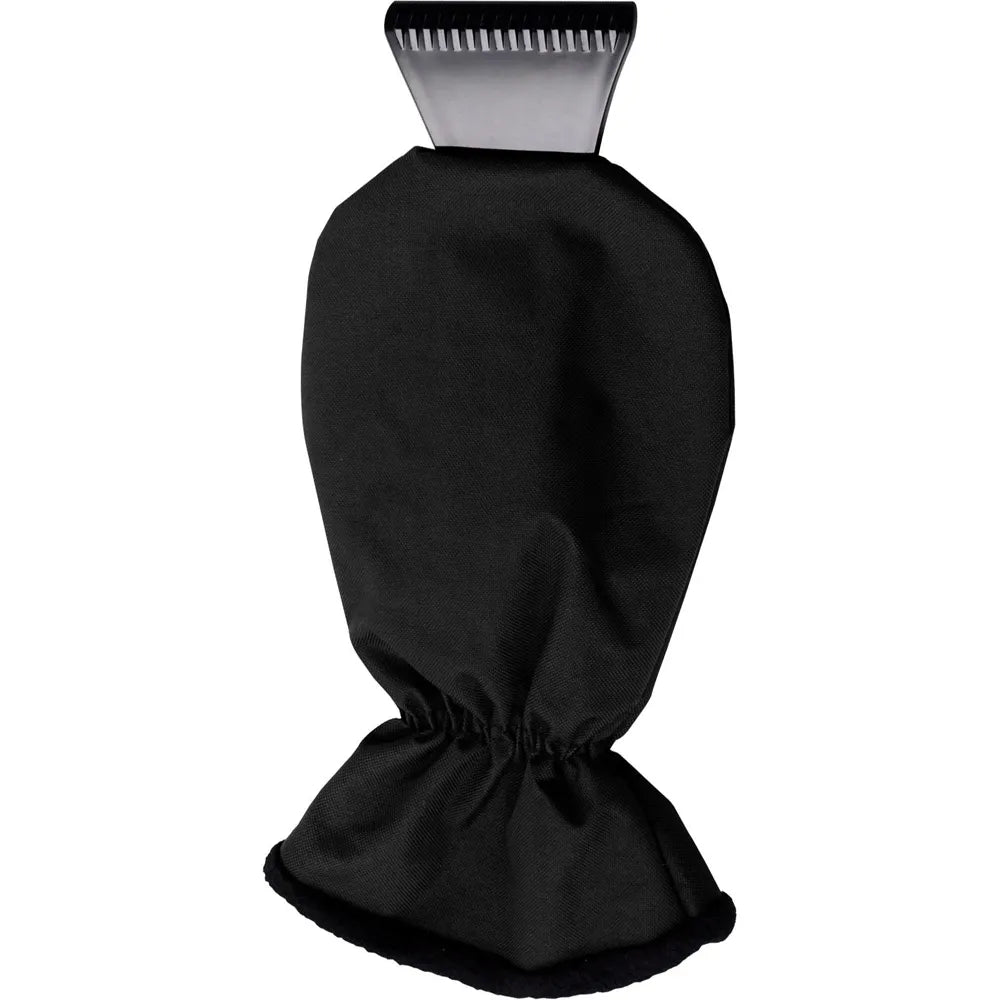 ABS ijskrabber ashton met fleece gevoerde polyester want, Zwart - 185807