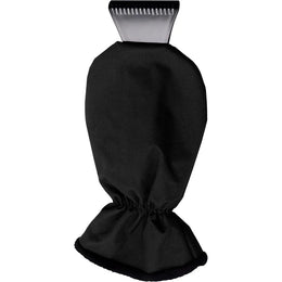 ABS ijskrabber ashton met fleece gevoerde polyester want, Zwart - 185807