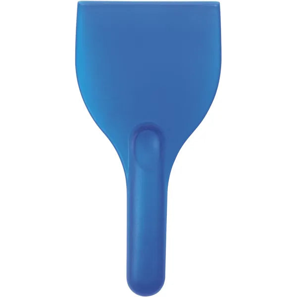 Transparante kunststof ijskrabber andreas, Blauw - 185816