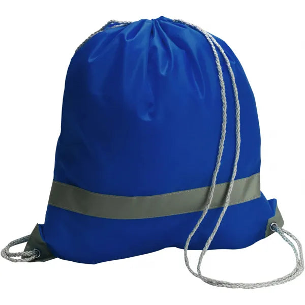 rugzak polyester reflecterende band blauw 186238