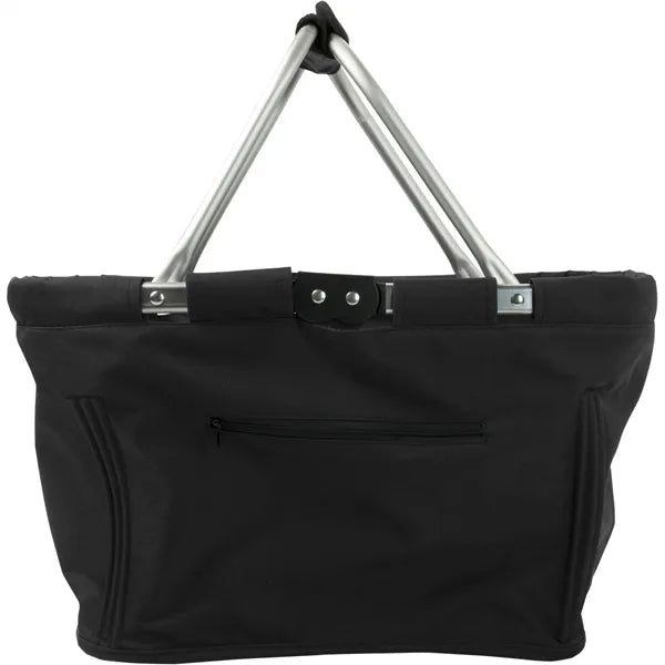 Opvouwbare boodschappenmand 600d polyester, Zwart - 186304
