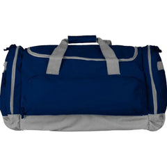 Grote sporttas van 600D polyester met ritsvakken - Blauw