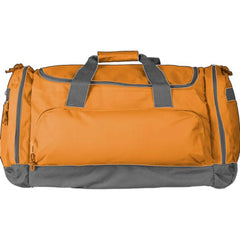 Grote sporttas van 600D polyester met ritsvakken - Oranje