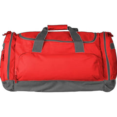 Grote sporttas van 600D polyester met ritsvakken - Rood