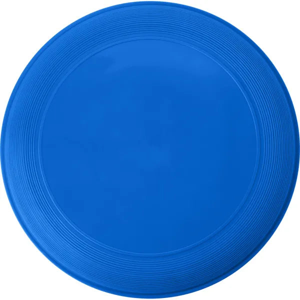 Stapelbare kunststof frisbee met geribbelde rand, Blauw - 186456