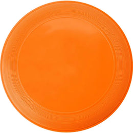 Stapelbare kunststof frisbee met geribbelde rand, Oranje - 186456