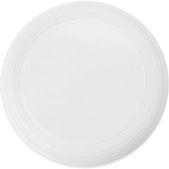 Stapelbare kunststof frisbee met geribbelde rand - Wit