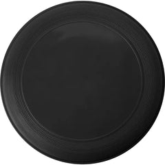 Stapelbare kunststof frisbee met geribbelde rand - Zwart