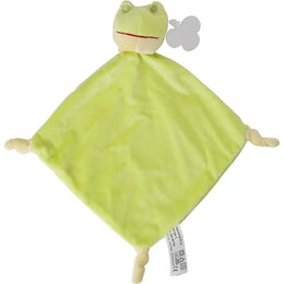 Baby tutdoekje met kikker en label, Groen - 186474