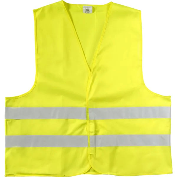 Veiligheidsvest volwassenen polyester reflecterend geel 186541