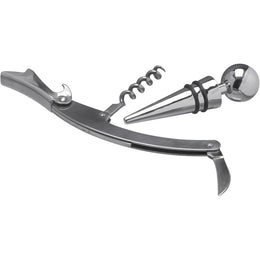 kelnermes en flessenstop zilver 186817