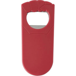 Flesopener in vuistvorm, Rood - 18708984