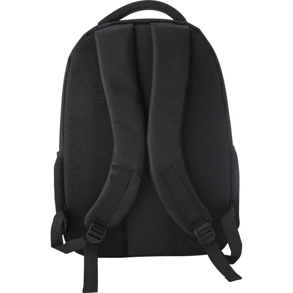 Laptoprugzak van 1680d polyester achterzijde, Zwart - 187398