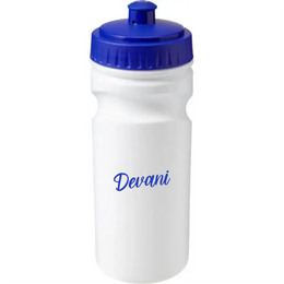 drinkfles bidon 500 ml blauw achterkant met logo 187584