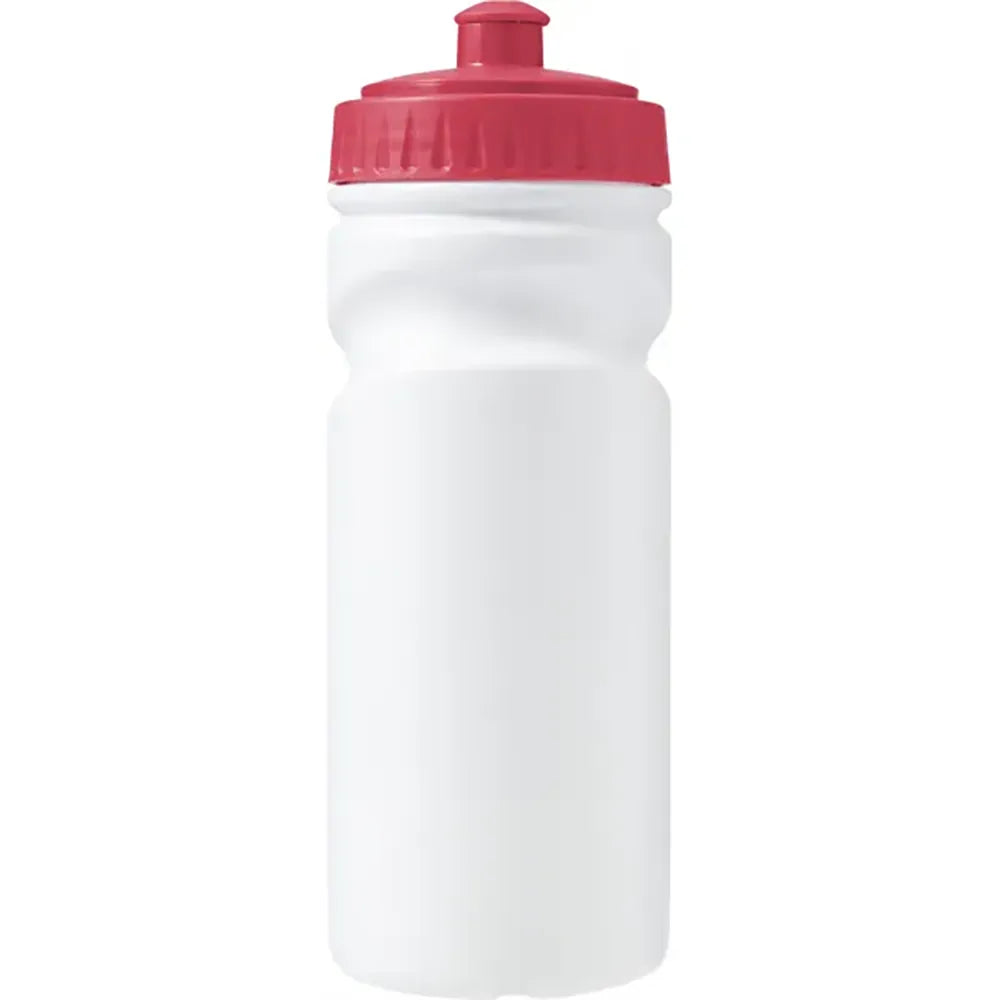 Sensio grip 500 ml sportfles 100% recyclebaar HDPE, Wit en rood - 187584