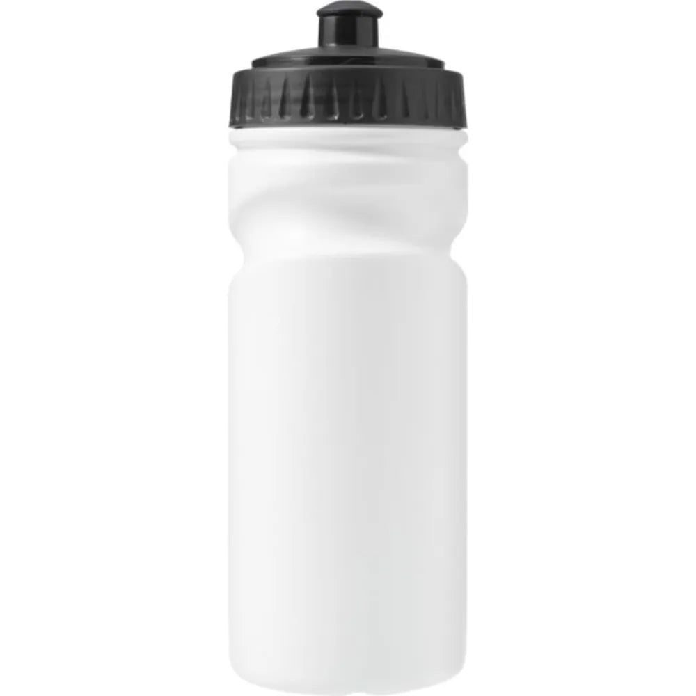 Sensio grip 500 ml sportfles 100% recyclebaar HDPE, Wit en zwart - 187584