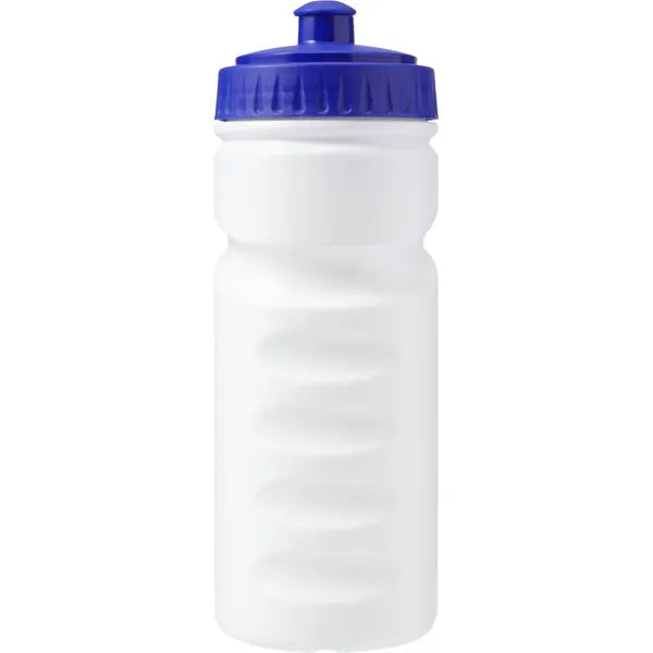 Sensio grip 500 ml sportfles 100% recyclebaar HDPE zonder bedrukking, Wit en blauw - 187584