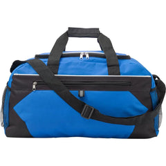 Polyester sport/reistas 600D met extra vakken en verstelbare schouderband - Blauw
