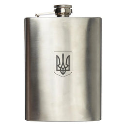 heupfles schroefdop 240 ml zilver 187679