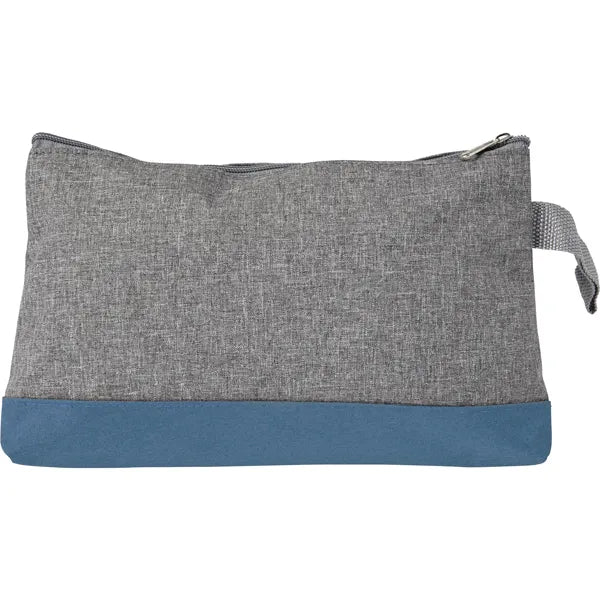 Polycanvas toilettas, Grijs en blauw - 187727