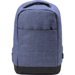 Laptoprugzak met USB-poort en 13 inch laptopvak, Blauw - 187879
