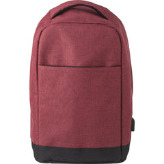 Laptoprugzak met USB-poort en 13 inch laptopvak - Rood