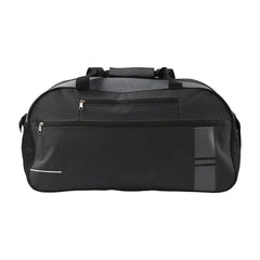 Polyester Sport-/Reistas met Ritsvakken en Reflecterende Band - Zwart