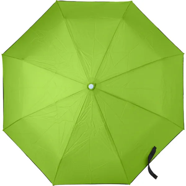 Opvouwbare automatische stormparaplu met hoes, Limegroen - 187964