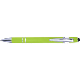 Aluminium balpen met styluspunt, Limegroen - 188462