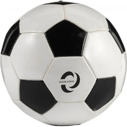 PVC-voetbal maat 5 met zwart-wit patroon, Wit en zwart - 188561