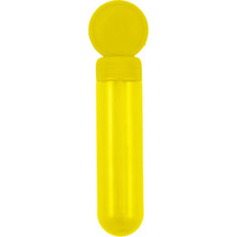 Bellenblaas stick met 3 formaten ringen, Geel - 188573