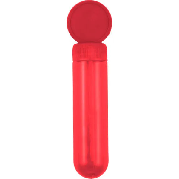 Bellenblaas stick met 3 formaten ringen, Rood - 188573