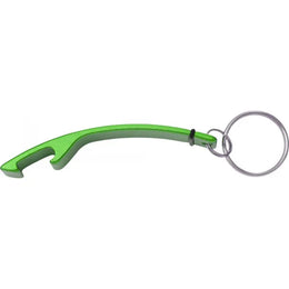 flessenopener sleutelhanger aluminium groen 188799