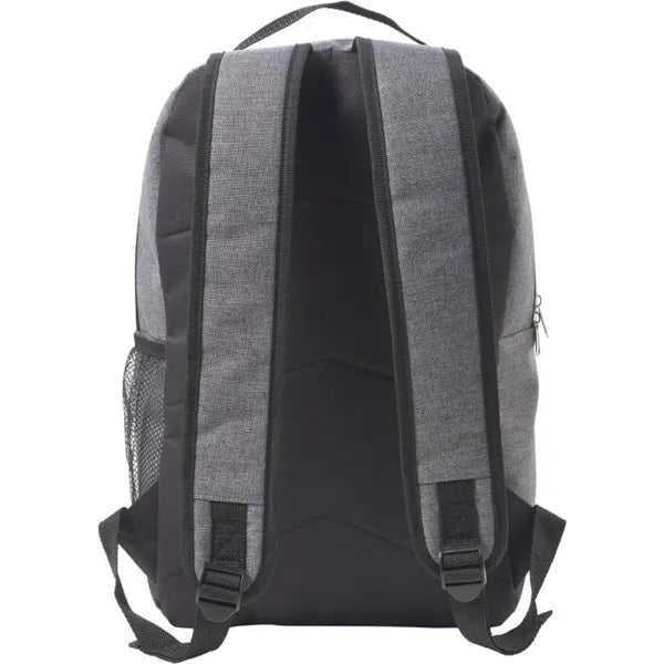polyester rugtas schouderbanden cob lampje grijs achterkant 188849
